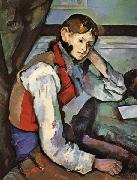 Paul Cezanne The Boy in the Red Waistcoat China oil painting reproduction